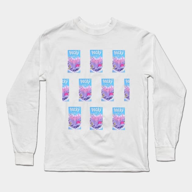 Pocky JUICE box design Long Sleeve T-Shirt by isarol